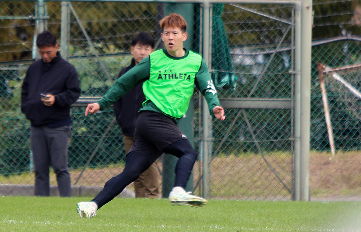 神戸戦がJリーグ通算200試合目となる見木友哉