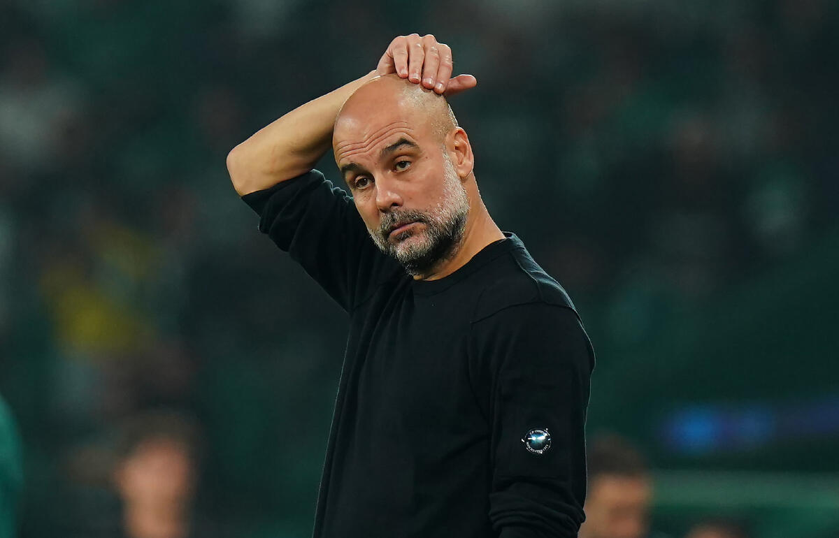 負け試合が続くシティのグアルディオラ監督
