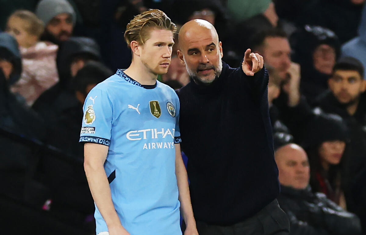 シティで長らく共闘するデ・ブライネとグアルディオラ監督