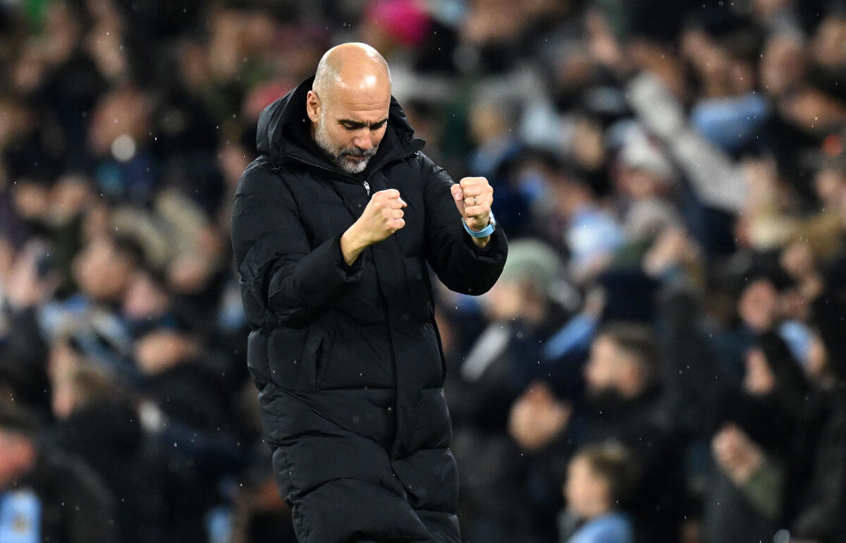8試合ぶりの勝利を収めたグアルディオラ監督