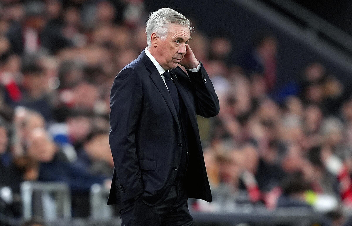 今季リーグ2敗目喫したアンチェロッティ