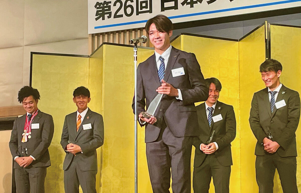 栃木シティのFW吉田篤志(25)がJFL最優秀選手賞(MVP)に