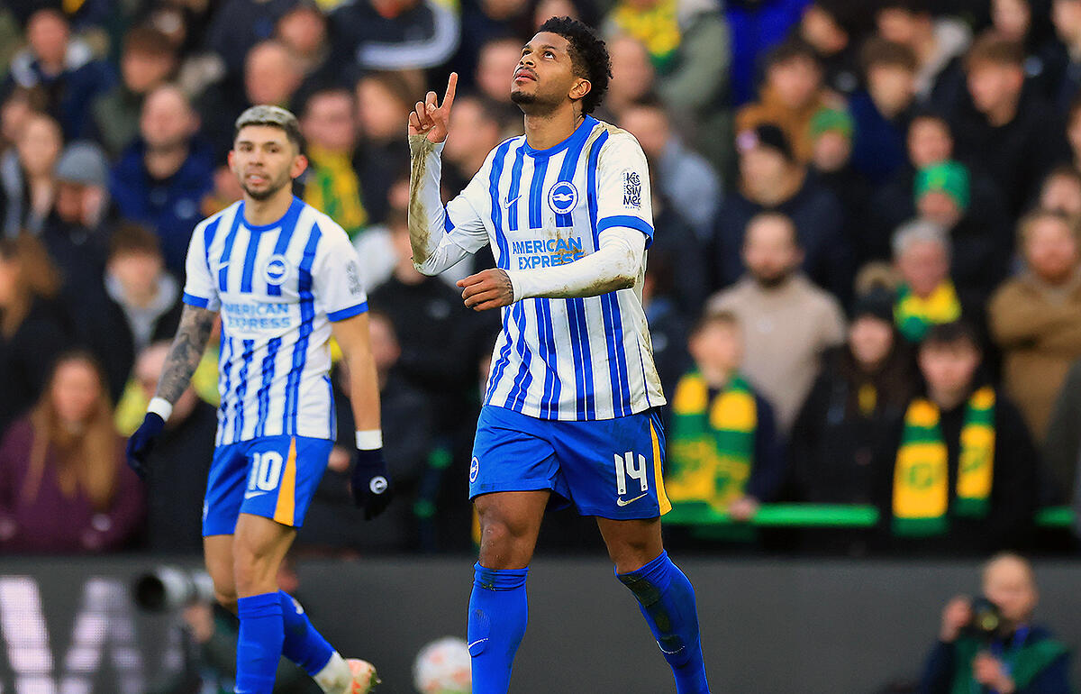 リュテール2発でブライトンが4回戦進出