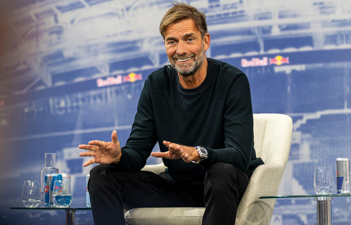 思いを語るクロップ氏［写真=Joerg Mitter /Red Bull Content Pool］