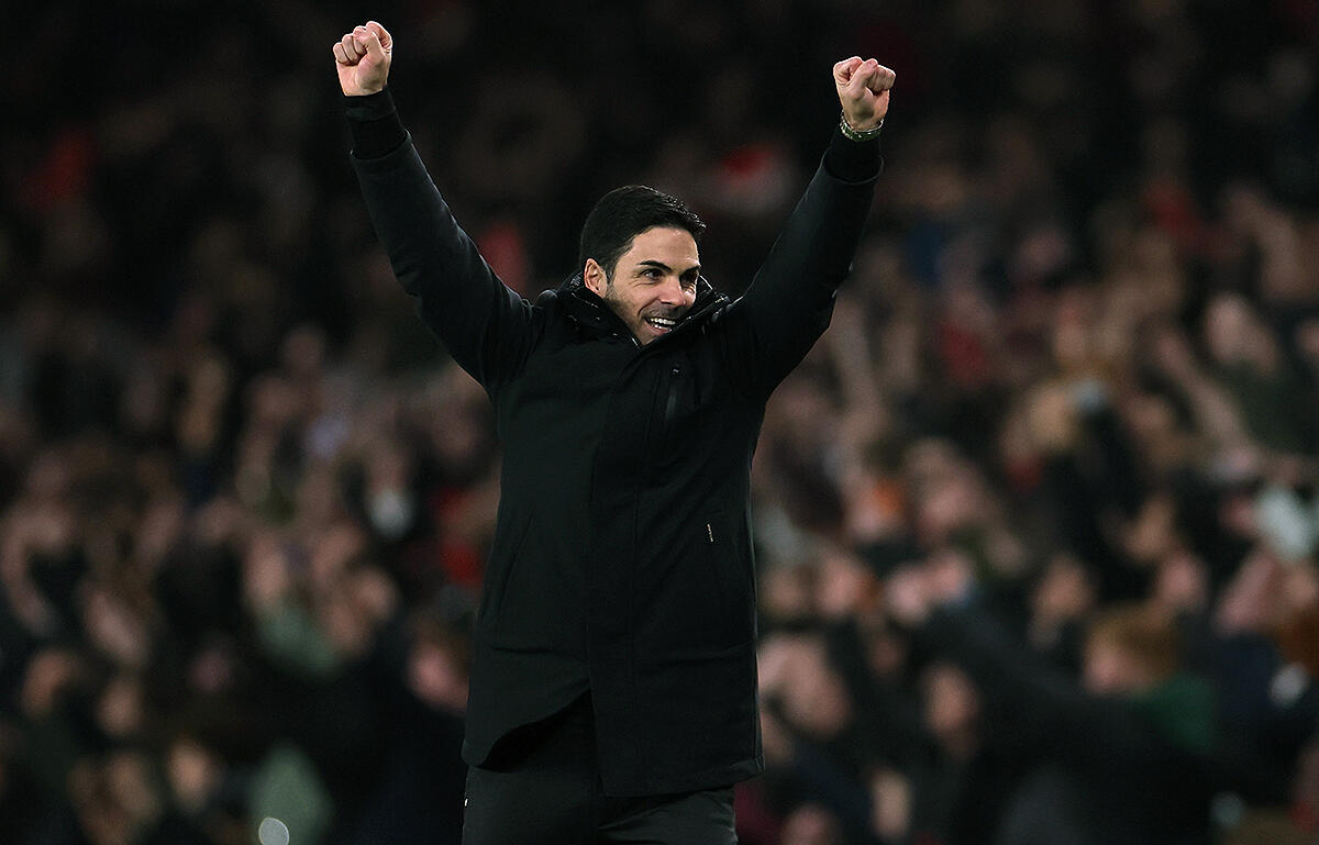 リーグ戦でのダービー3連勝達成のアルテタ監督