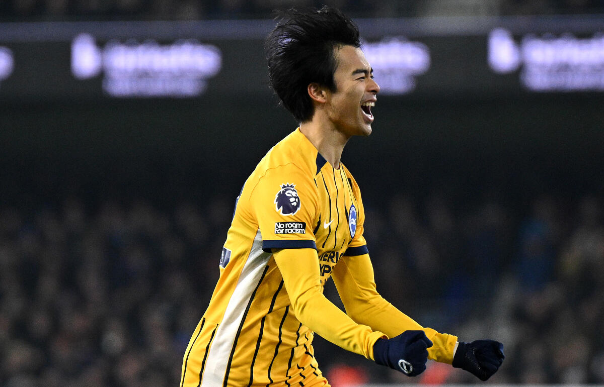 今季4点目、8試合ぶりゴールの三笘薫