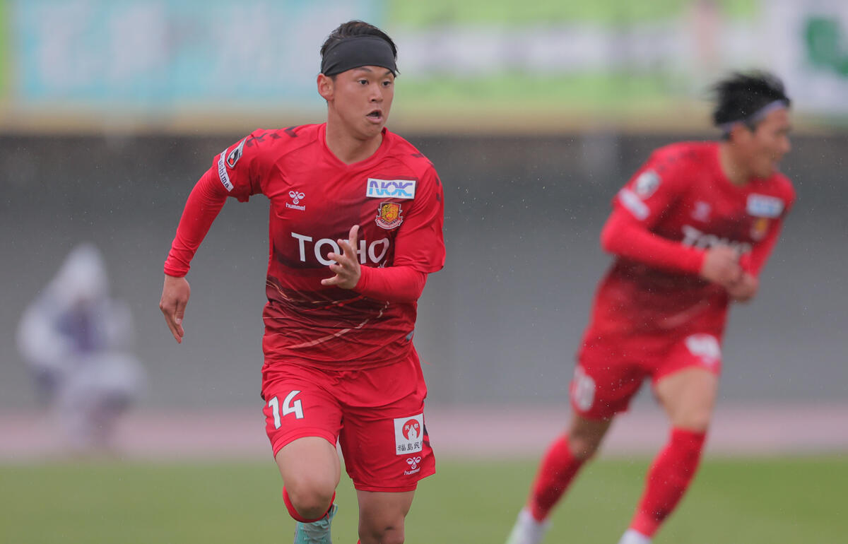 福島を離れ和歌山に移籍する向井颯[写真＝福島ユナイテッドFC]