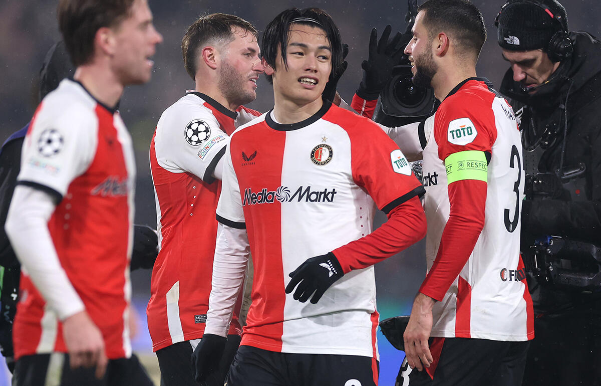 日本代表FW上田綺世がバイエルン相手に得点を記録！