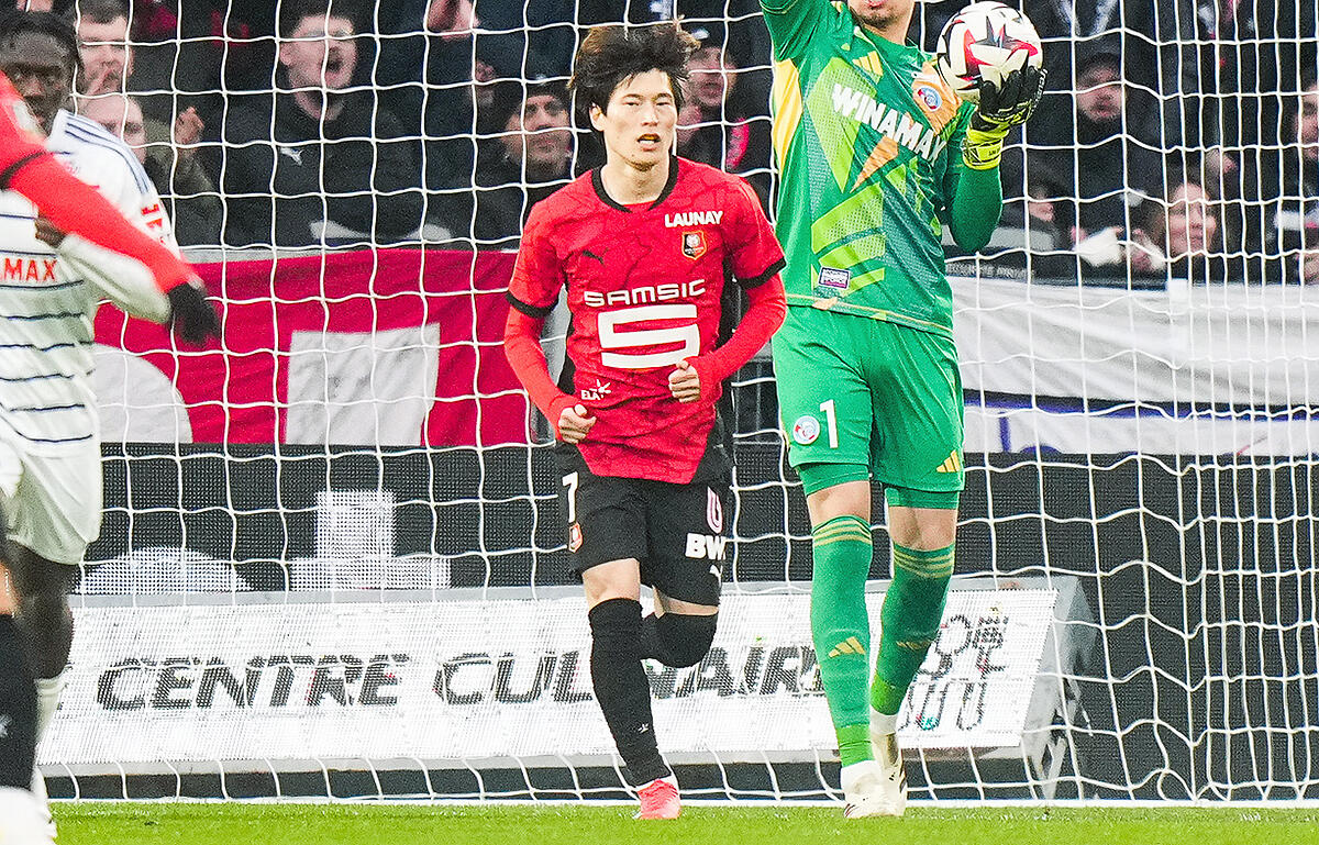 古橋がリーグ・アンデビュー