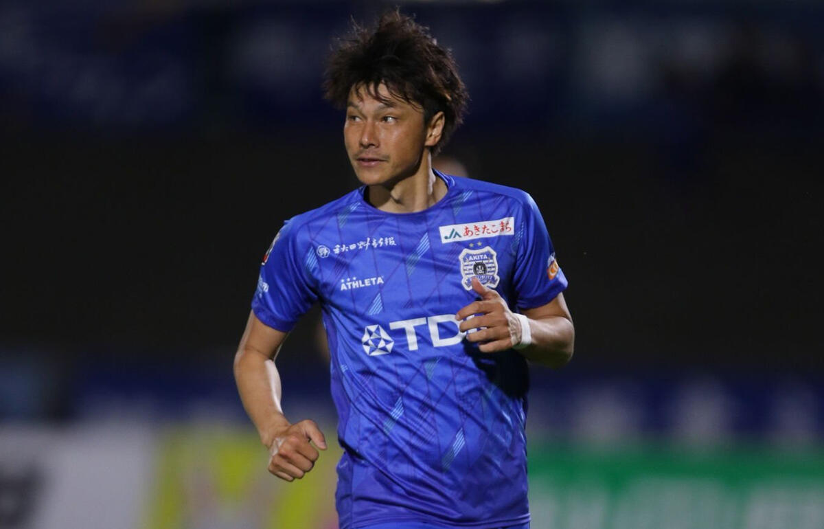 秋田でプレーしていた加賀健一