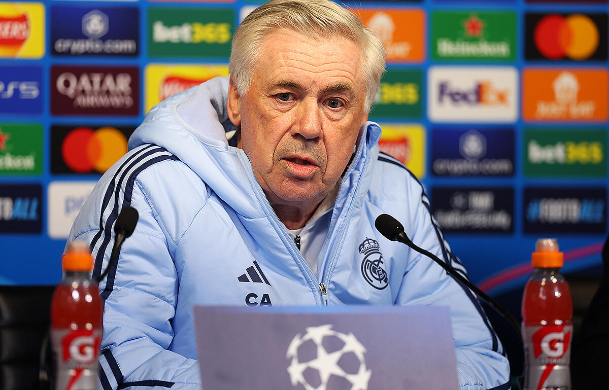 シティとの初戦に臨むアンチェロッティ監督