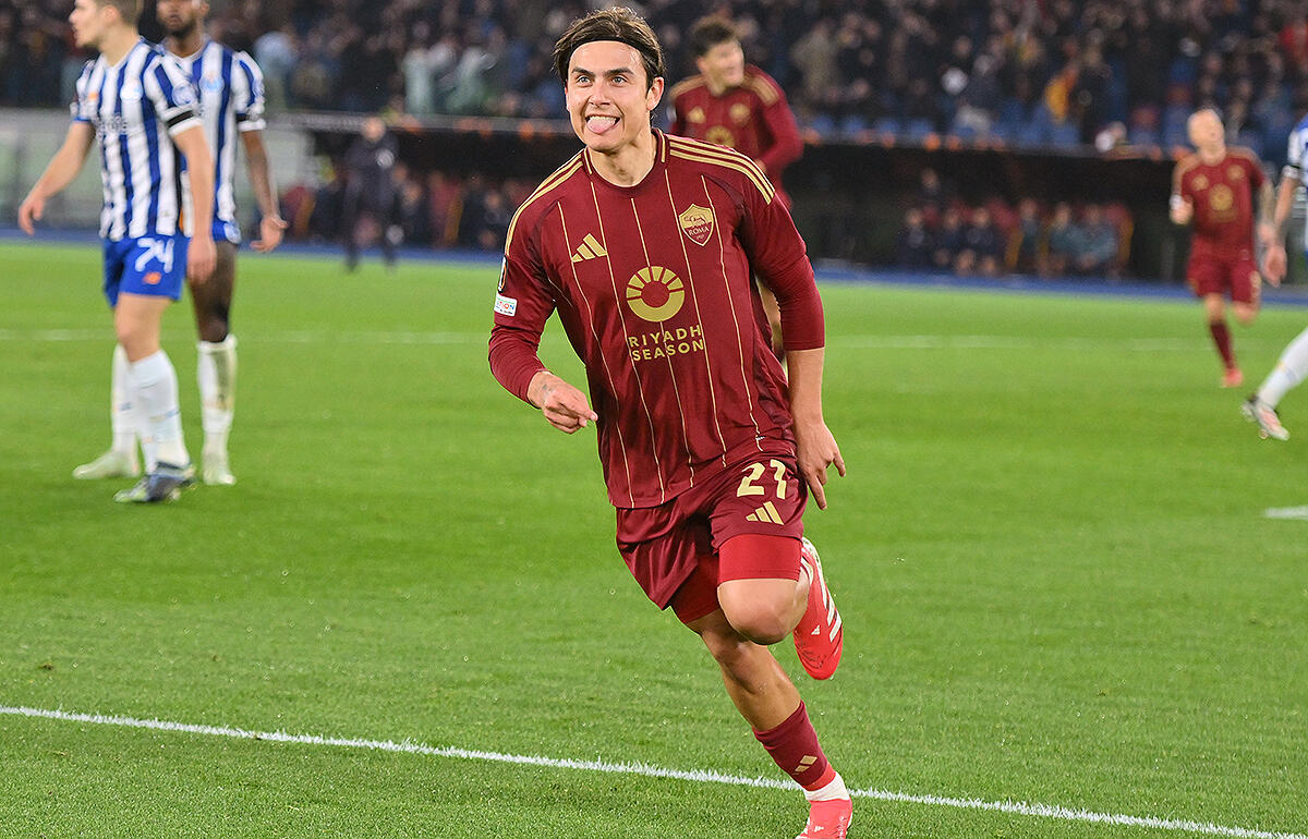 ディバラ2発でローマが逆転勝利