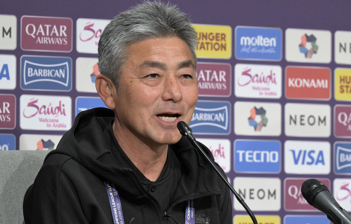 アル・サッド戦へ意気込みを語る長谷部茂利監督