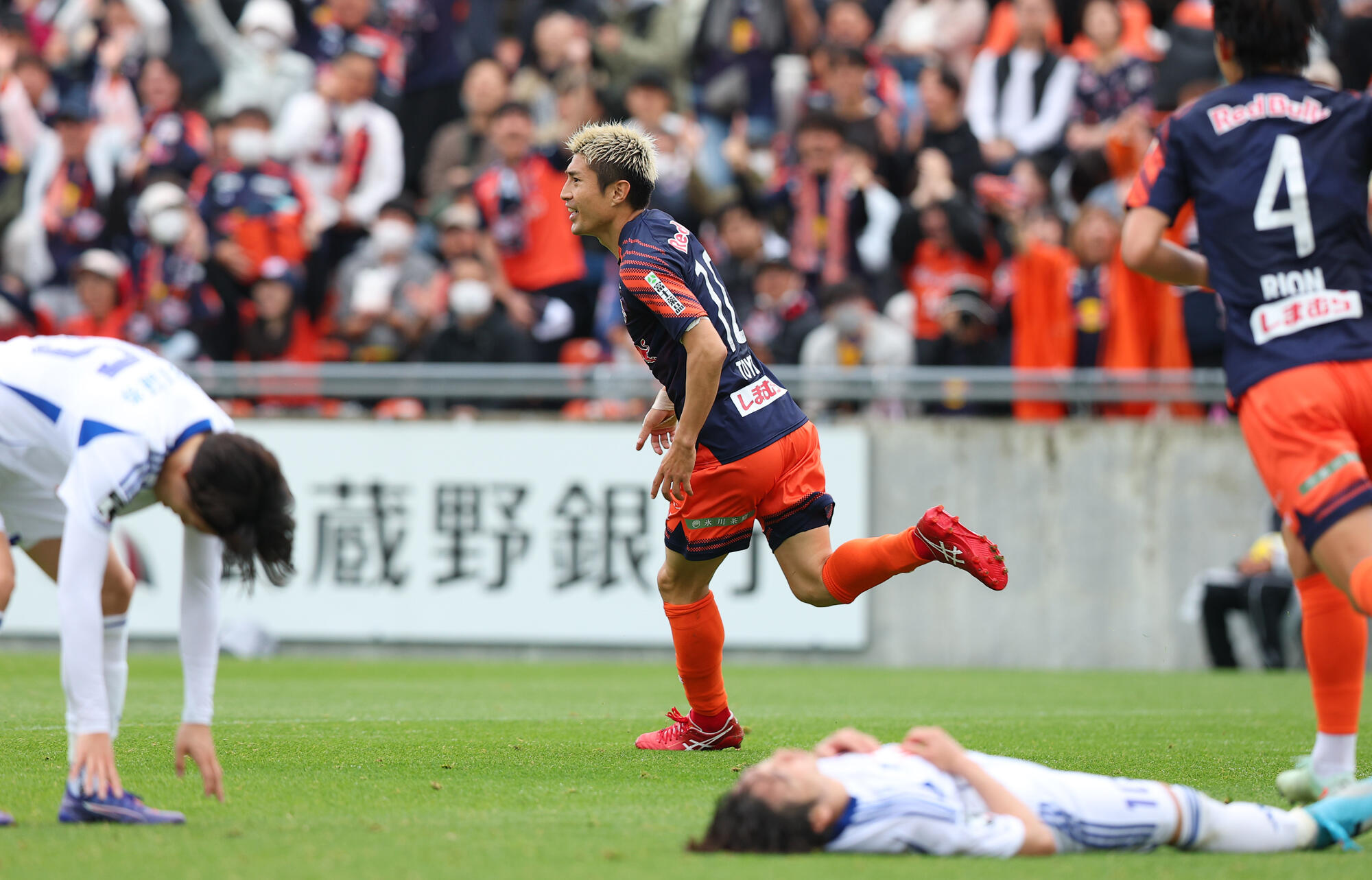 2試合連続ゴールを決めた豊川雄太