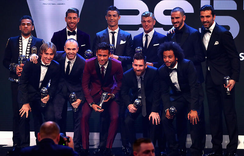 17年サッカー界最強の11人が決定 レアル マドリーから最多5人が選出 ザ ベストfifaアワード17 超ワールドサッカー